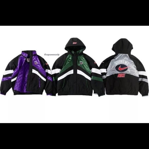 SUPREME X NIKE Hooded Sport Jacket XL 100% REAL - Picture 2 of 5
